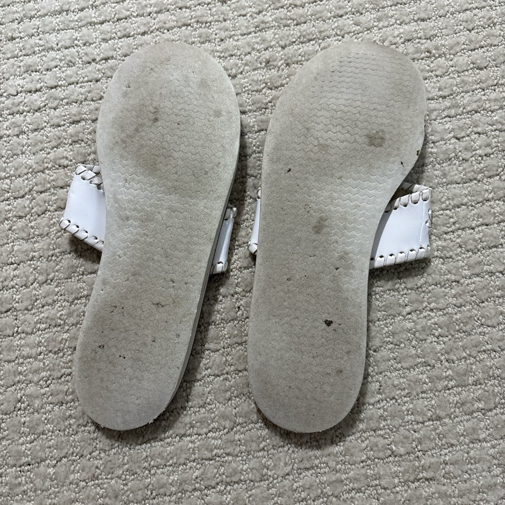 Jack Rogers White Sandals